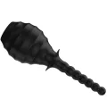 Leistungsstarker Vibrator mit Fernbedienung, Analstecker, Schwarz von Mr Play