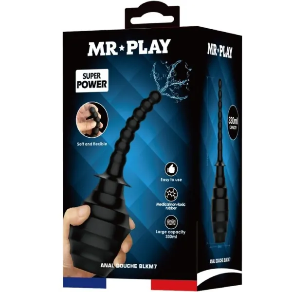 Leistungsstarker Vibrator mit Fernbedienung, Analstecker, Schwarz von Mr Play | Fesselliebe.de