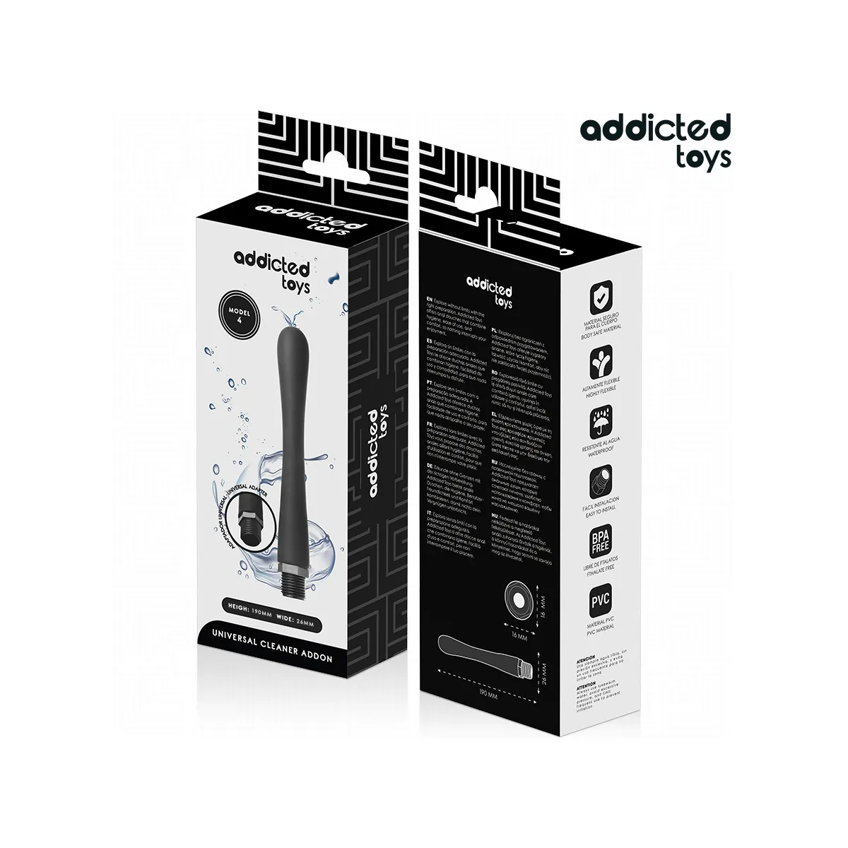 Anal Cleaner mit Universaladapter Modell 4 von Addicted Toys | Fesselliebe.de