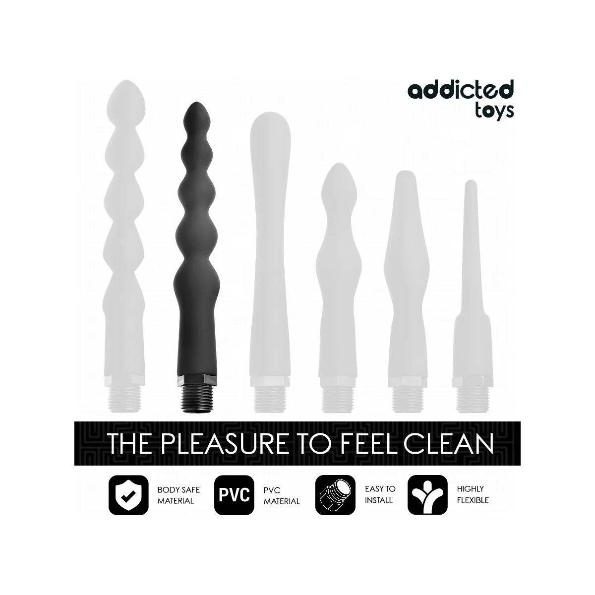 Anal Cleaner mit Universaladapter Modell 5 von Addicted Toys | Fesselliebe.de