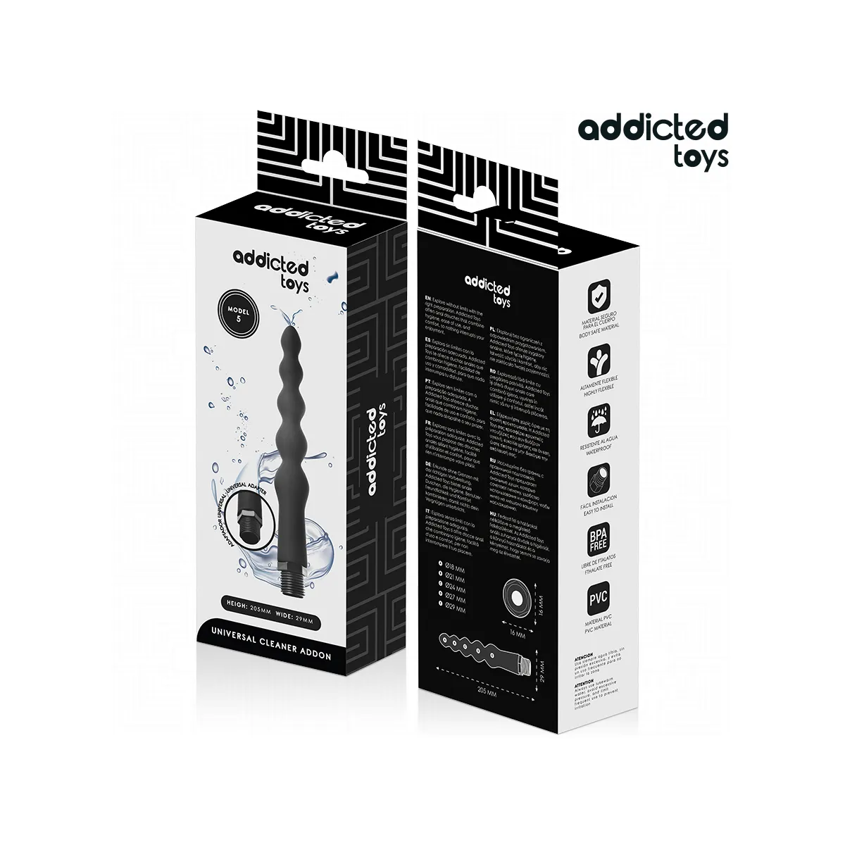 Anal Cleaner mit Universaladapter Modell 5 von Addicted Toys | Fesselliebe.de