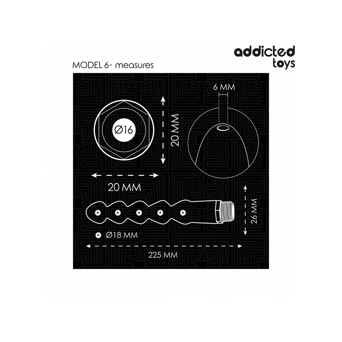 Anal Cleaner mit Universaladapter Modell 6 von Addicted Toys | Fesselliebe.de