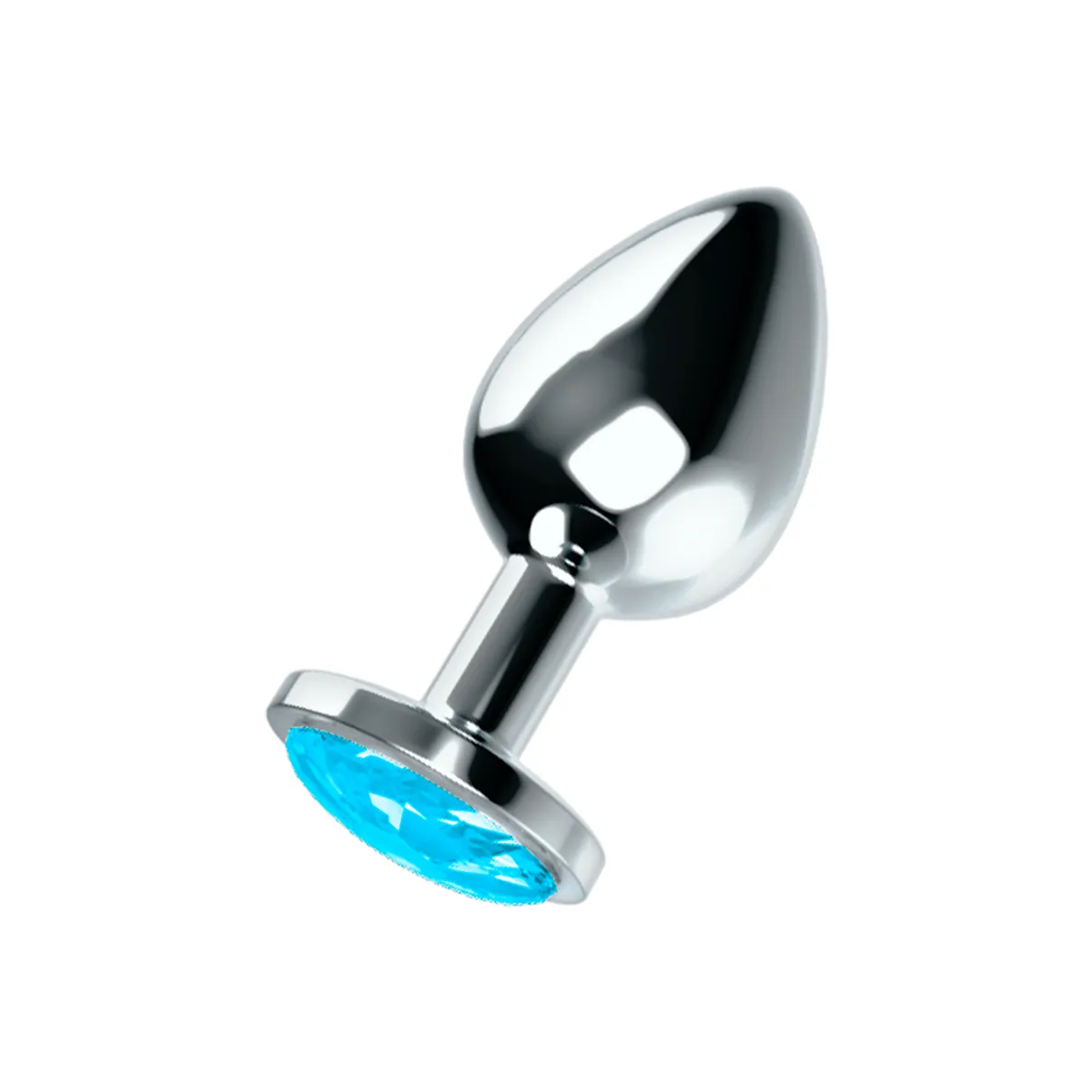 Analplug mit Blauem Kristall L von Ohmama Anal | Fesselliebe.de