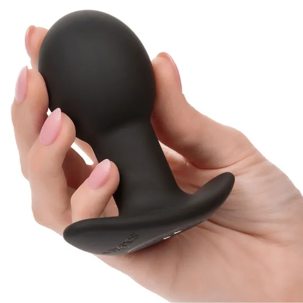 Rock Bottom Anal Plug 10 Vibrationen Silikon Schwarz von Calexotics | Fesselliebe.de