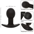 Rock Bottom Anal Plug 10 Vibrationen Silikon Schwarz von Calexotics