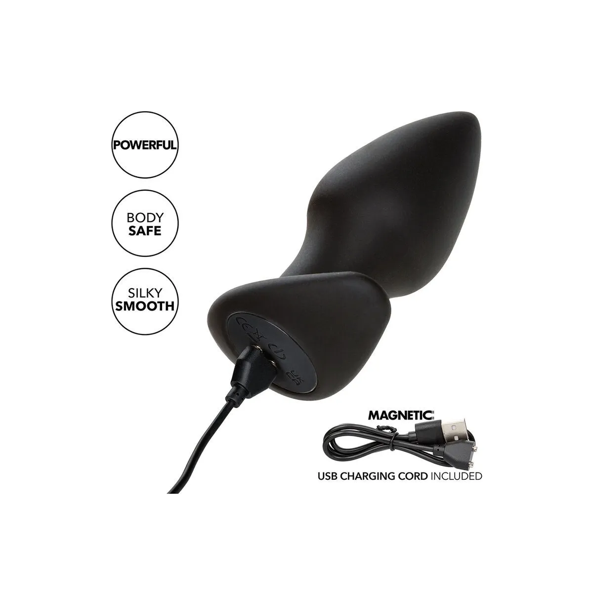 Rock Bottom Perfect Anal Plug 10 Vibrationen Silikon Schwarz von Calexotics | Fesselliebe.de