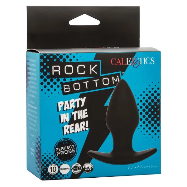 Rock Bottom Perfect Anal Plug 10 Vibrationen Silikon Schwarz von Calexotics | Fesselliebe.de