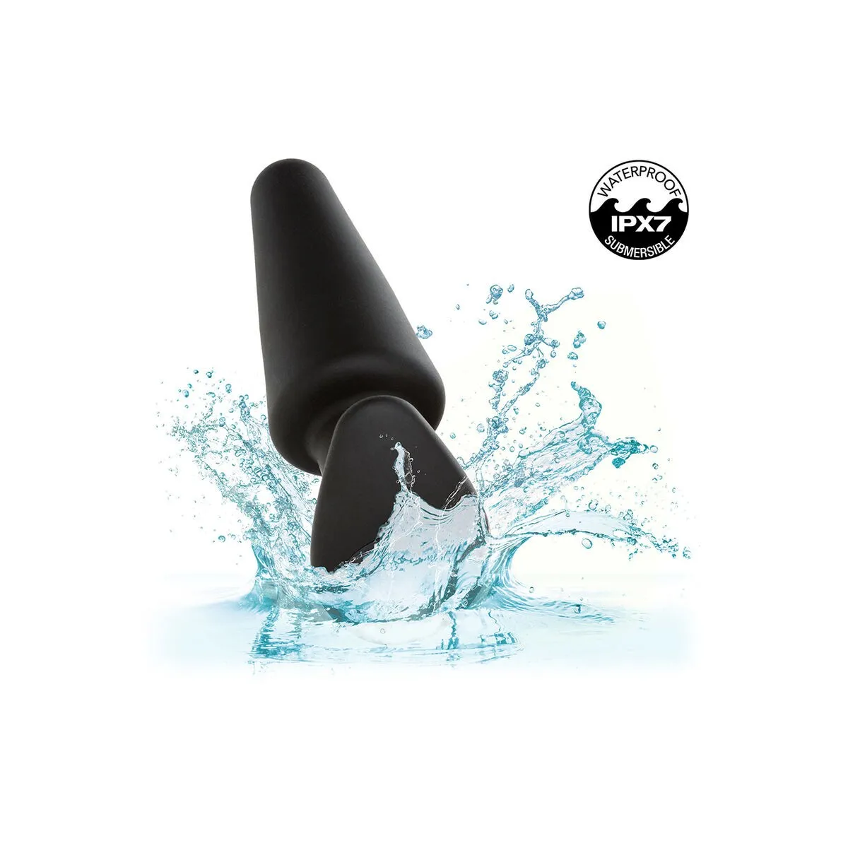 Rock Bottom Tapered Anal Plug 10 Vibraciones Silikon Schwarz von Calexotics | Fesselliebe.de