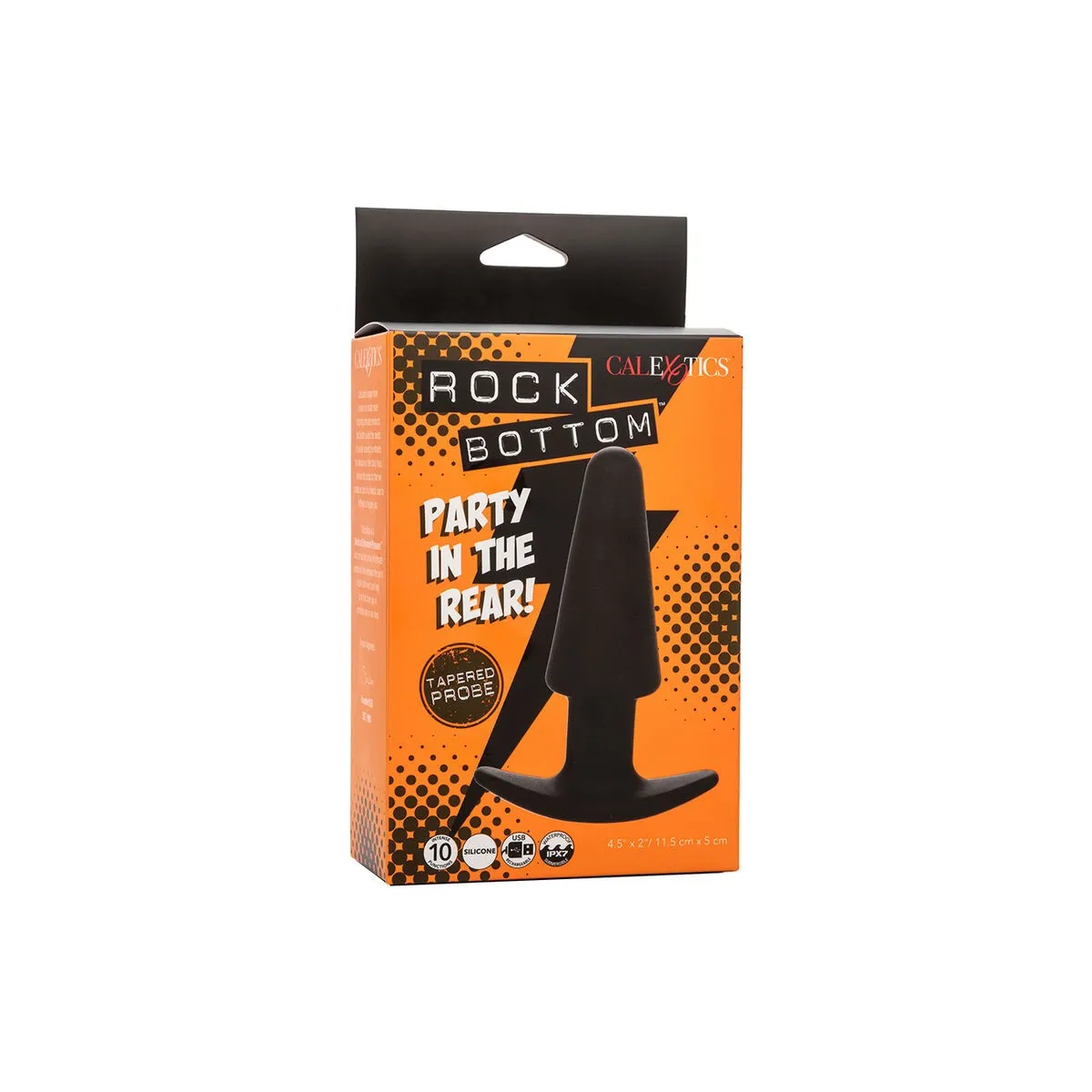 Rock Bottom Tapered Anal Plug 10 Vibraciones Silikon Schwarz von Calexotics | Fesselliebe.de