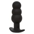 Rock Bottom Anal Plug mit Perlen 10 Vibrationen Silikon Schwarz von Calexotics