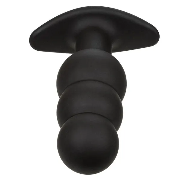 Rock Bottom Anal Plug mit Perlen 10 Vibrationen Silikon Schwarz von Calexotics | Fesselliebe.de