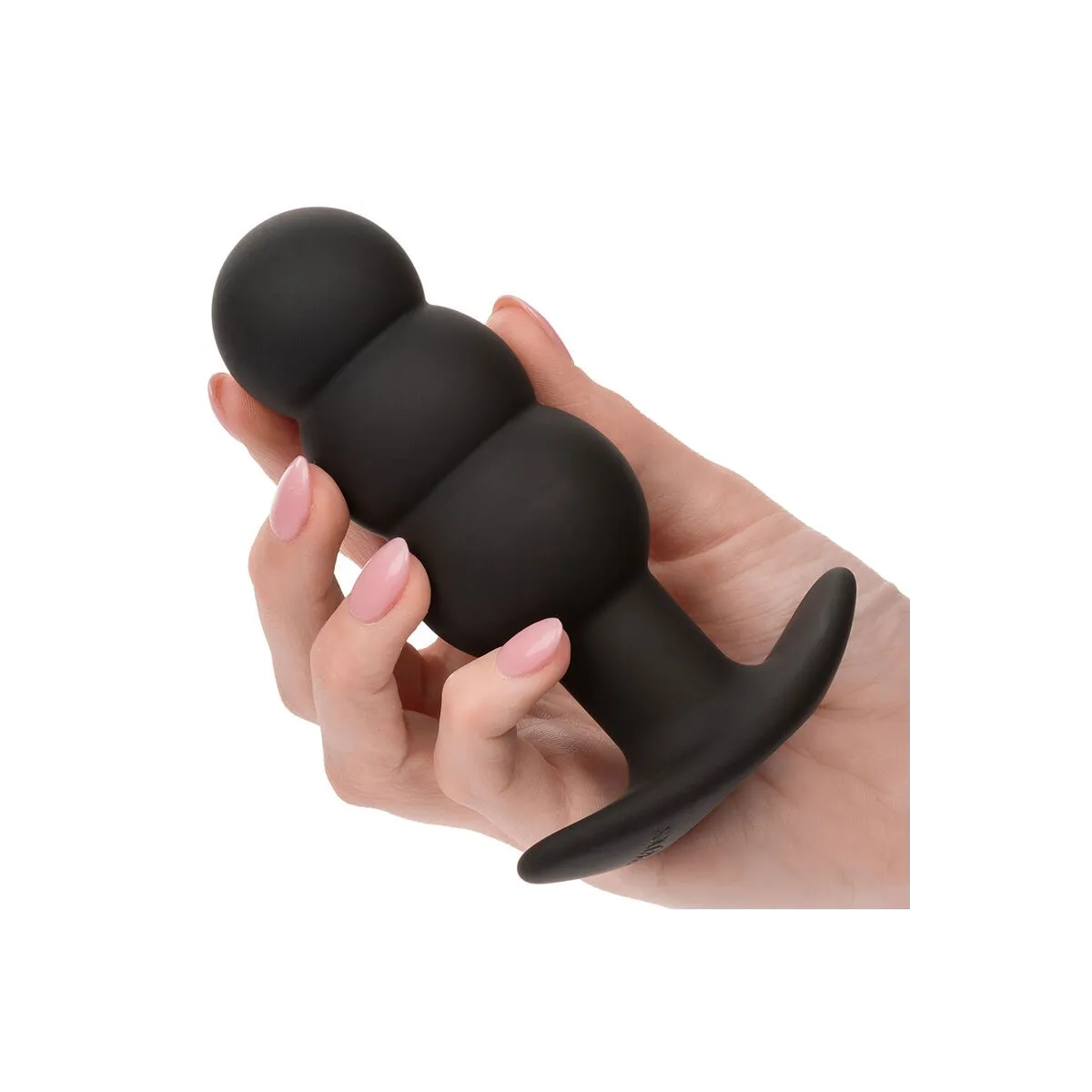Rock Bottom Anal Plug mit Perlen 10 Vibrationen Silikon Schwarz von Calexotics | Fesselliebe.de