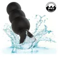 Rock Bottom Anal Plug mit Perlen 10 Vibrationen Silikon Schwarz von Calexotics
