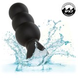 Rock Bottom Anal Plug mit Perlen 10 Vibrationen Silikon Schwarz von Calexotics | Fesselliebe.de