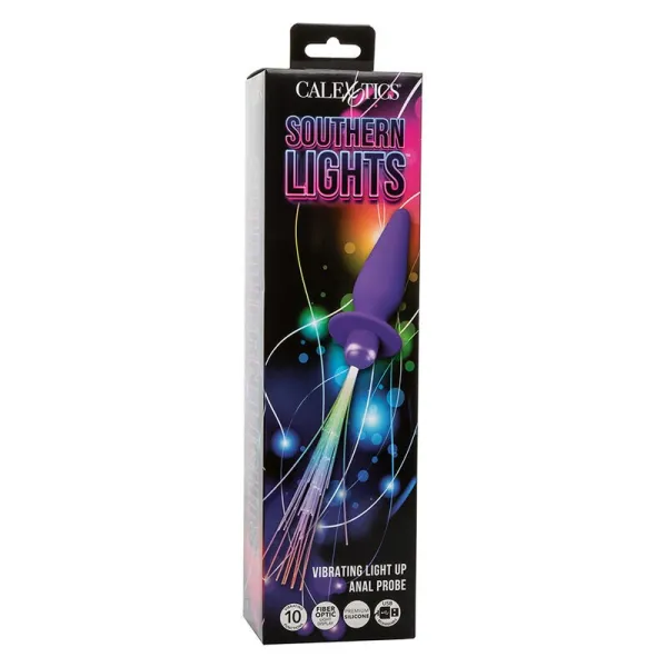 Southern Lights Light Up Leuchtende Analstecker 10 Vibrationen Silikon Lila von Calexotics | Fesselliebe.de