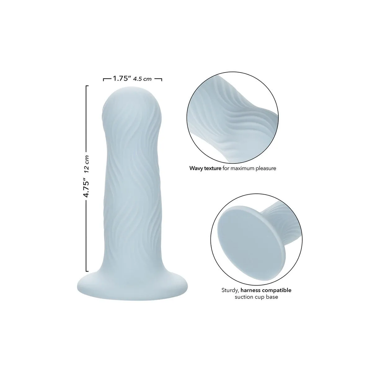 Wave Rider Schaumstoff-Analplug Blau von Calexotics | Fesselliebe.de