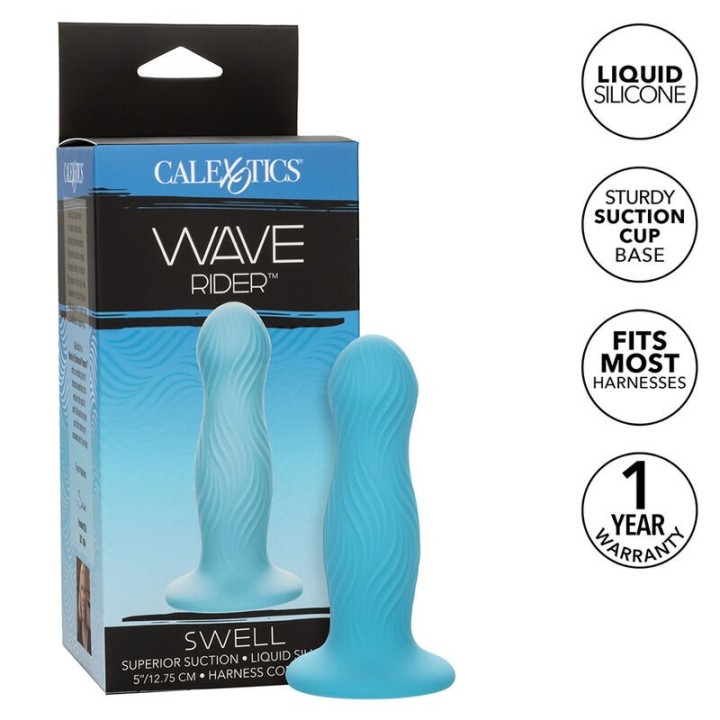 Wave Rider Swell Anal Plug Blau von Calexotics | Fesselliebe.de