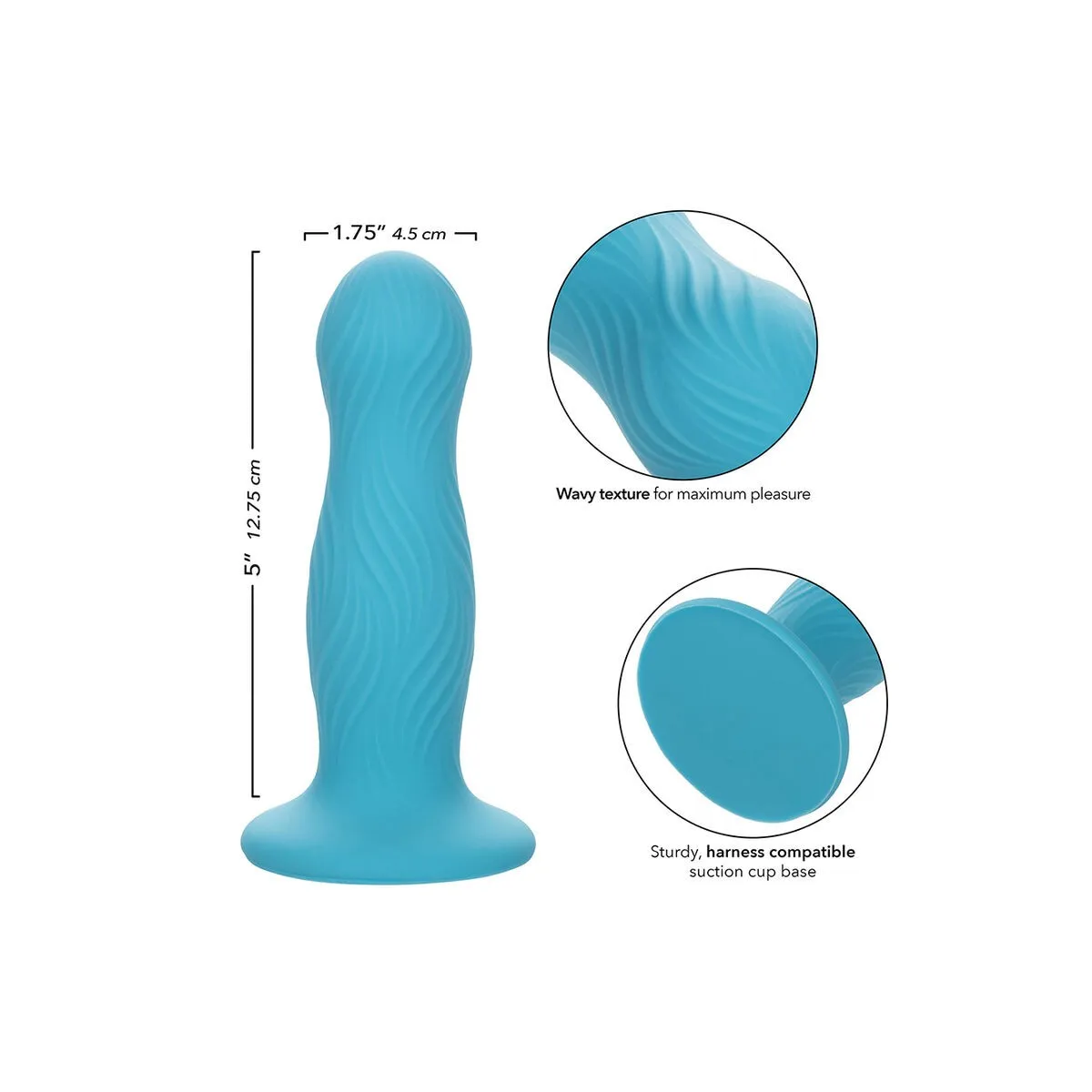 Wave Rider Swell Anal Plug Blau von Calexotics | Fesselliebe.de