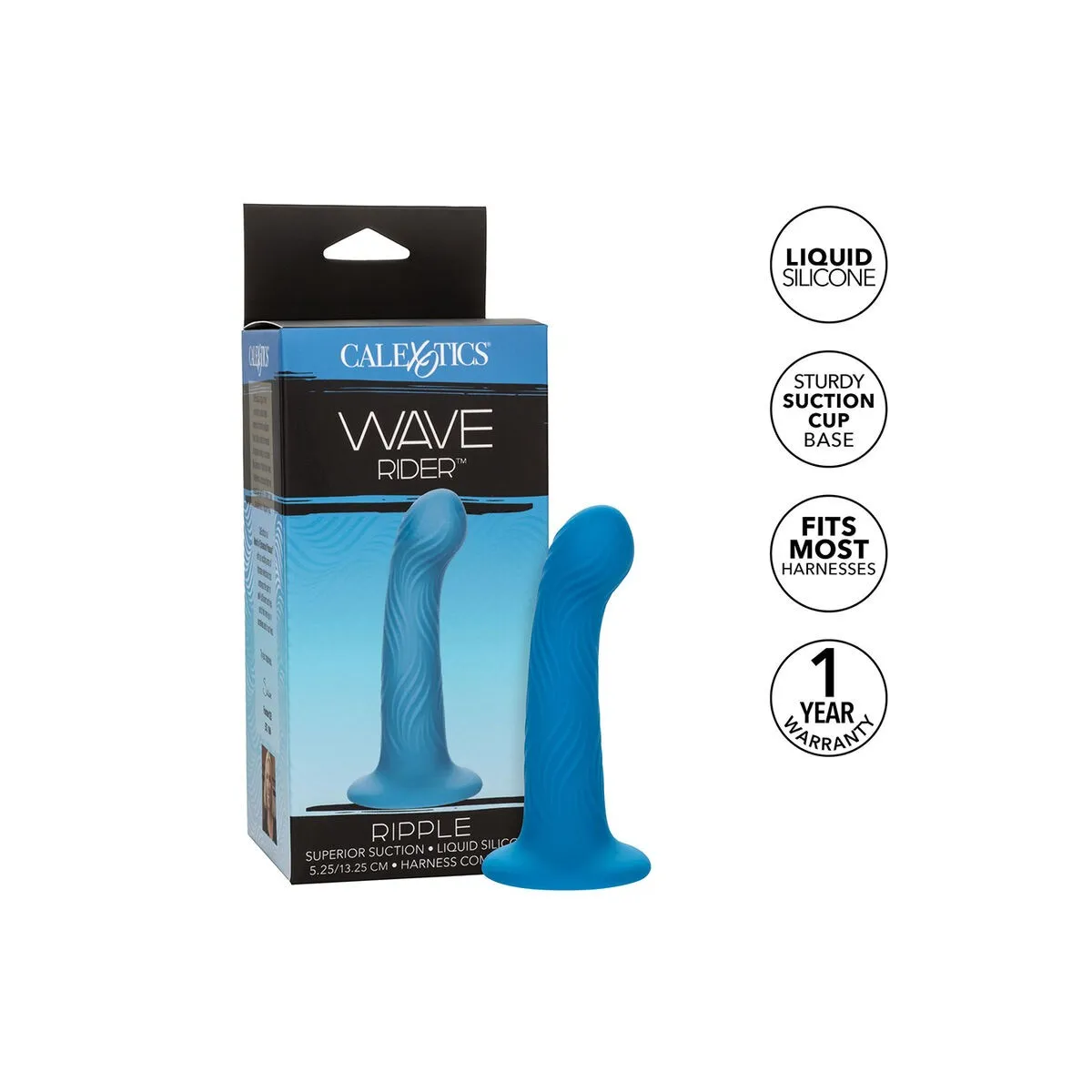 Wave Rider Ripple Analstecker Blau von Calexotics | Fesselliebe.de