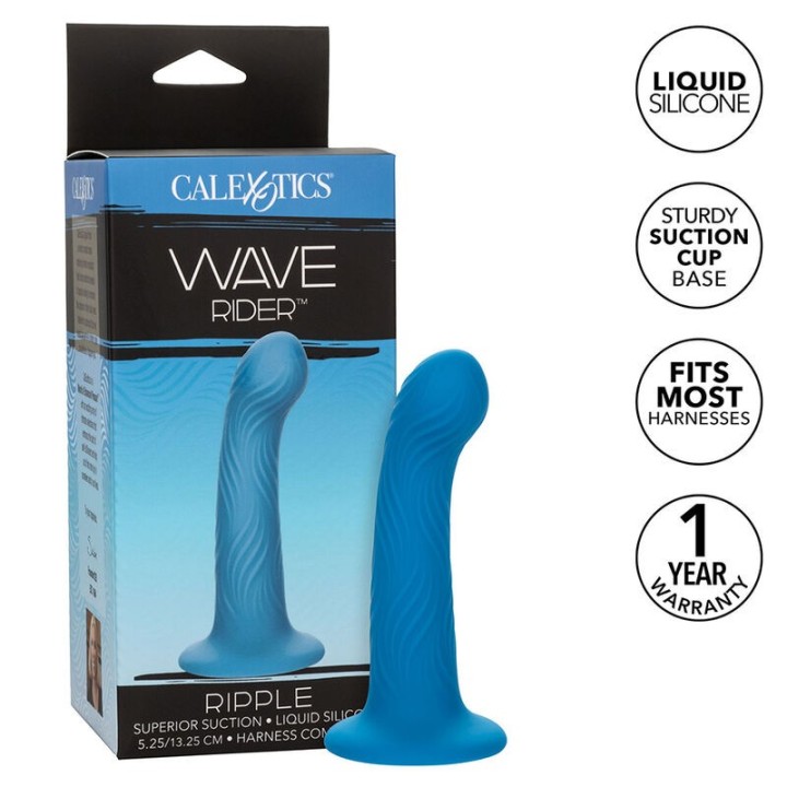 Wave Rider Ripple Analstecker Blau von Calexotics | Fesselliebe.de