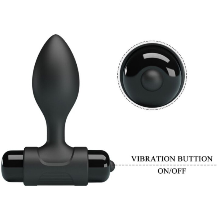 Vibra Butt 10 Vibrationen Analstecker Schwarz von Pretty Love | Fesselliebe.de