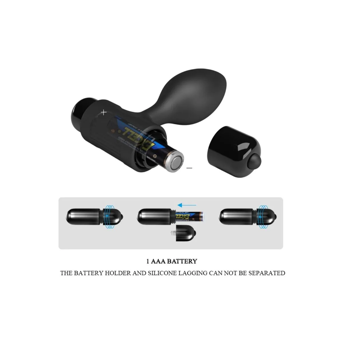 Vibra Butt 10 Vibrationen Analstecker Schwarz von Pretty Love | Fesselliebe.de