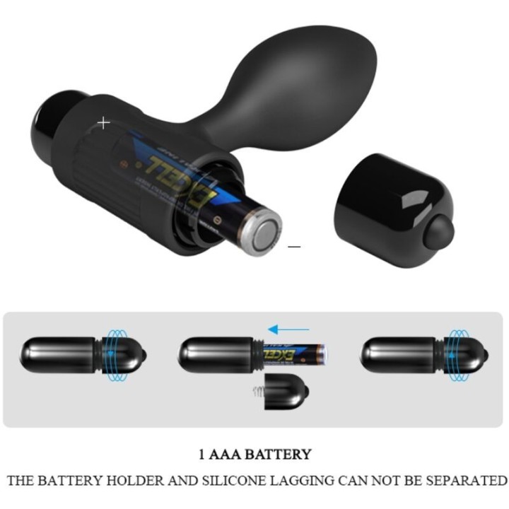 Vibra Butt 10 Vibrationen Analstecker Schwarz von Pretty Love | Fesselliebe.de