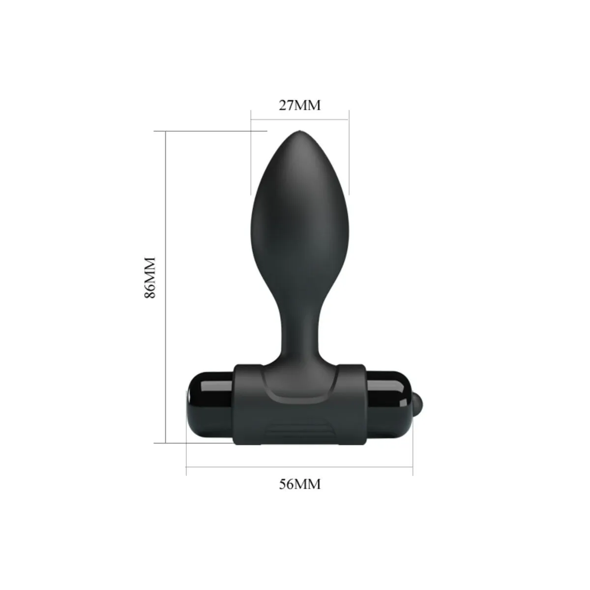 Vibra Butt 10 Vibrationen Analstecker Schwarz von Pretty Love | Fesselliebe.de