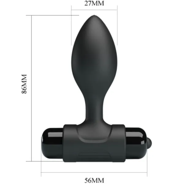 Vibra Butt 10 Vibrationen Analstecker Schwarz von Pretty Love | Fesselliebe.de