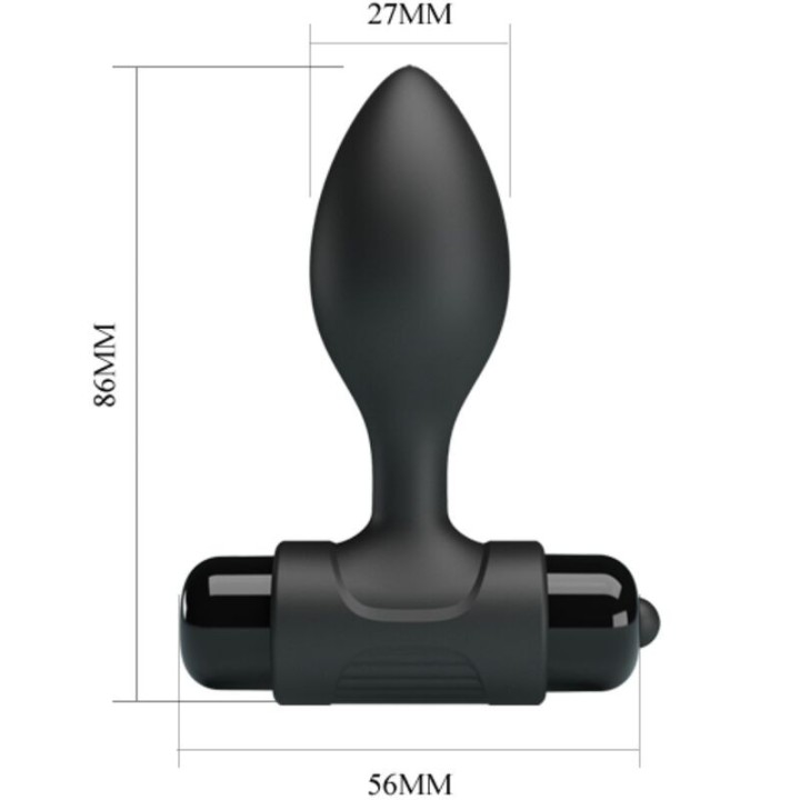 Vibra Butt 10 Vibrationen Analstecker Schwarz von Pretty Love | Fesselliebe.de