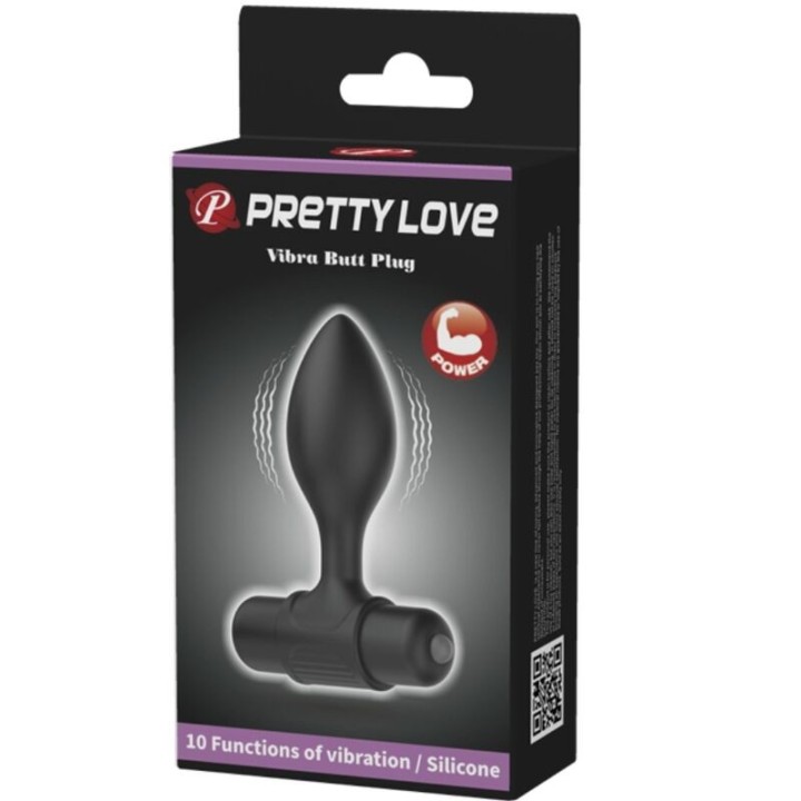Vibra Butt 10 Vibrationen Analstecker Schwarz von Pretty Love | Fesselliebe.de