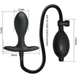 Aufblasbarer Analstecker Schwarz von Pretty Love | Fesselliebe.de