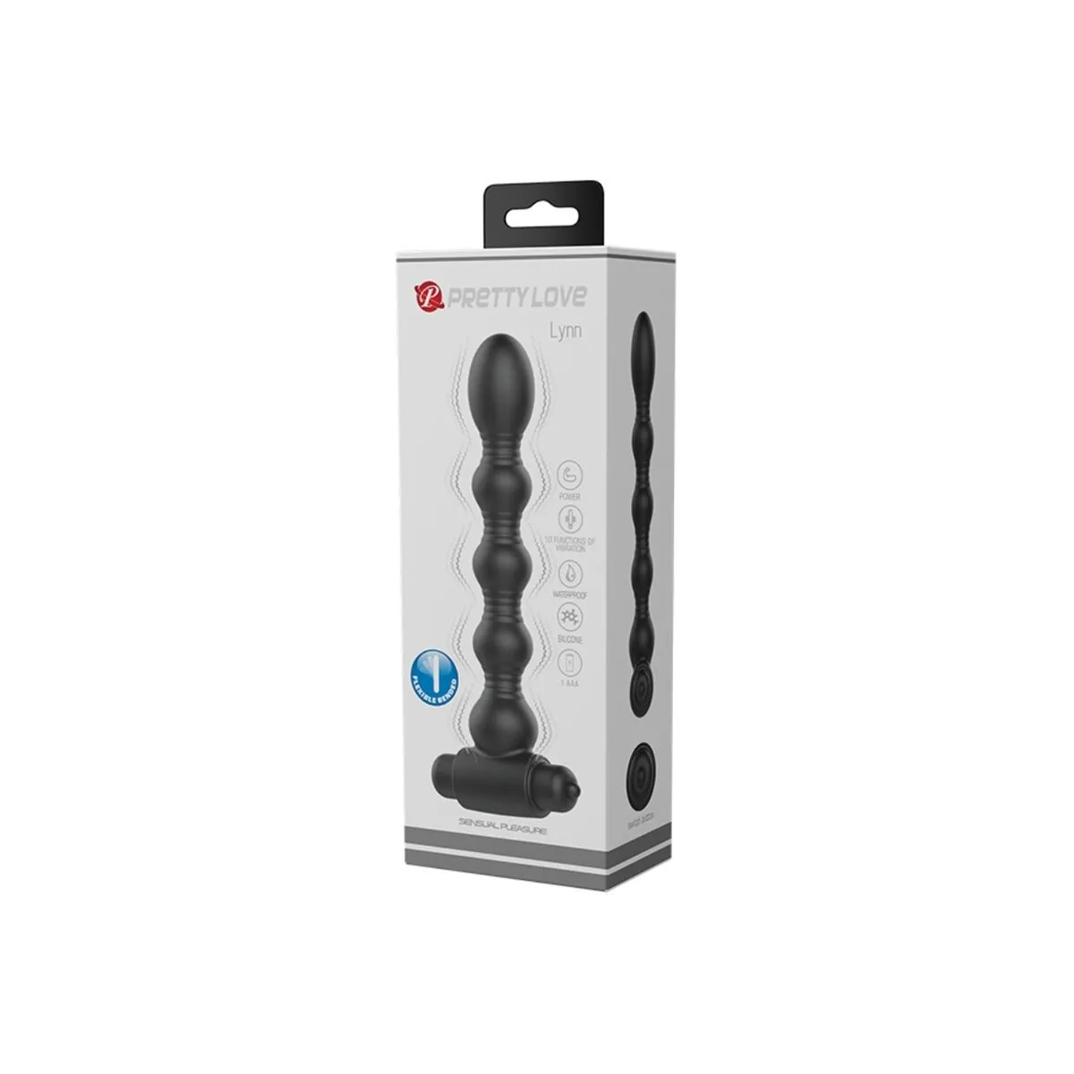 Lynn Silikon Anal Plug 10 Vibrationen Schwarz von Pretty Love | Fesselliebe.de