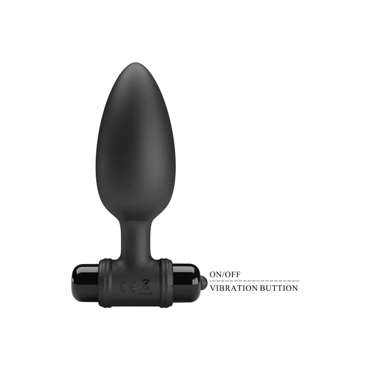Vibra Butt Plug 2 Anal Plug 10 Vibrationen Schwarz von Pretty Love | Fesselliebe.de