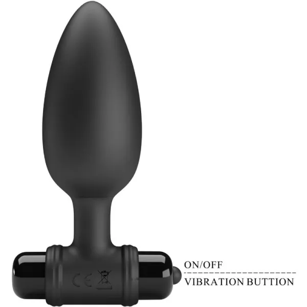 Vibra Butt Plug 2 Anal Plug 10 Vibrationen Schwarz von Pretty Love | Fesselliebe.de