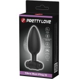 Vibra Butt Plug 2 Anal Plug 10 Vibrationen Schwarz von Pretty Love | Fesselliebe.de