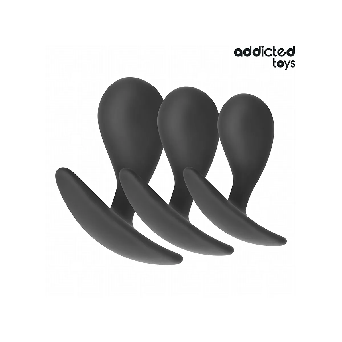 3er-Set Analplug Modell 3 von Addicted Toys | Fesselliebe.de