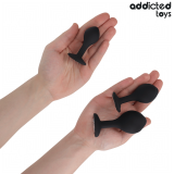 3er-Set Analplug mit Juwel von Addicted Toys | Fesselliebe.de