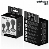3er-Set Analplug mit Juwel von Addicted Toys | Fesselliebe.de