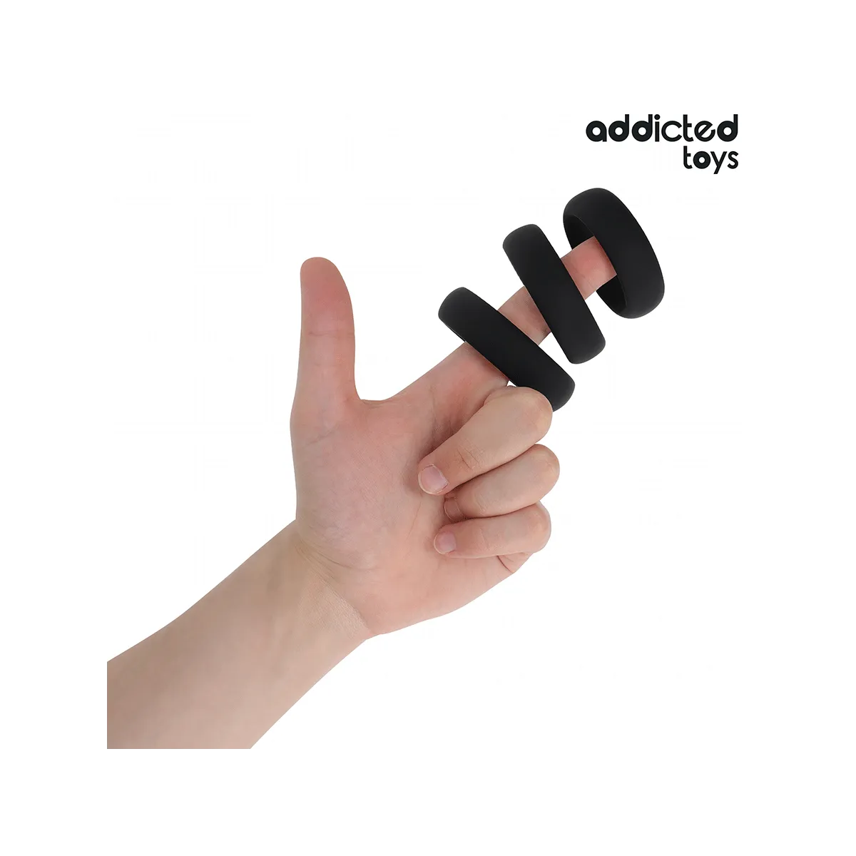 Set aus Flachen Silikonringen von Addicted Toys | Fesselliebe.de