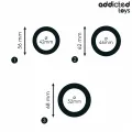 Set aus Flachen Silikonringen von Addicted Toys
