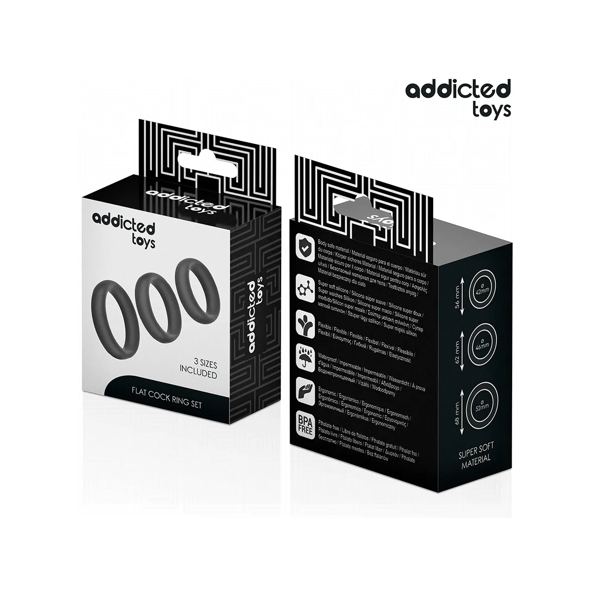 Set aus Flachen Silikonringen von Addicted Toys | Fesselliebe.de