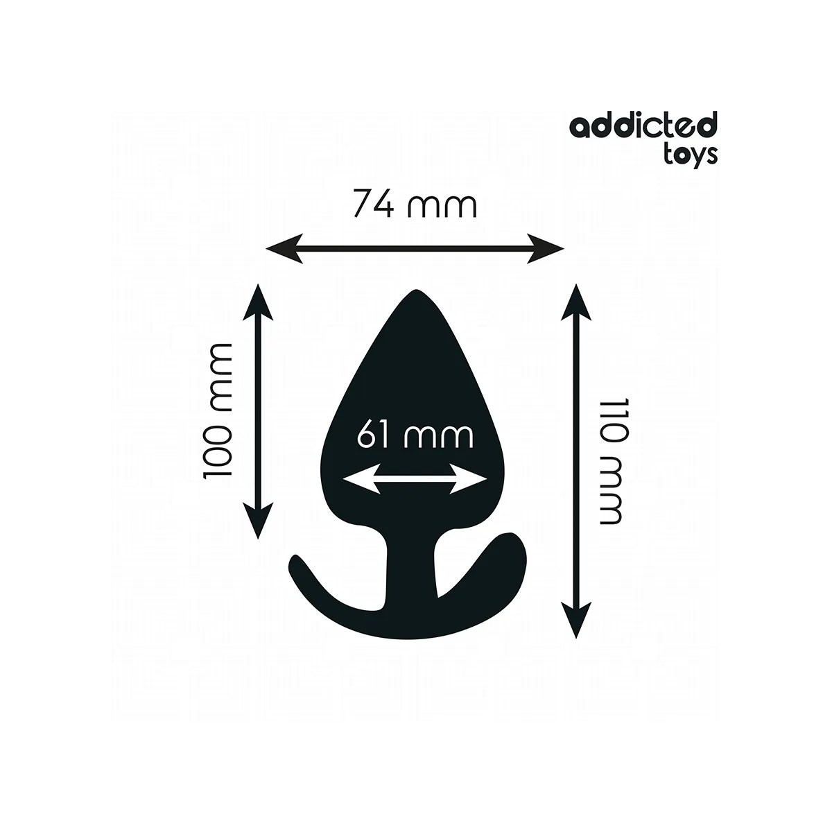 Analstecker Grösse XXL 11 cm von Addicted Toys | Fesselliebe.de