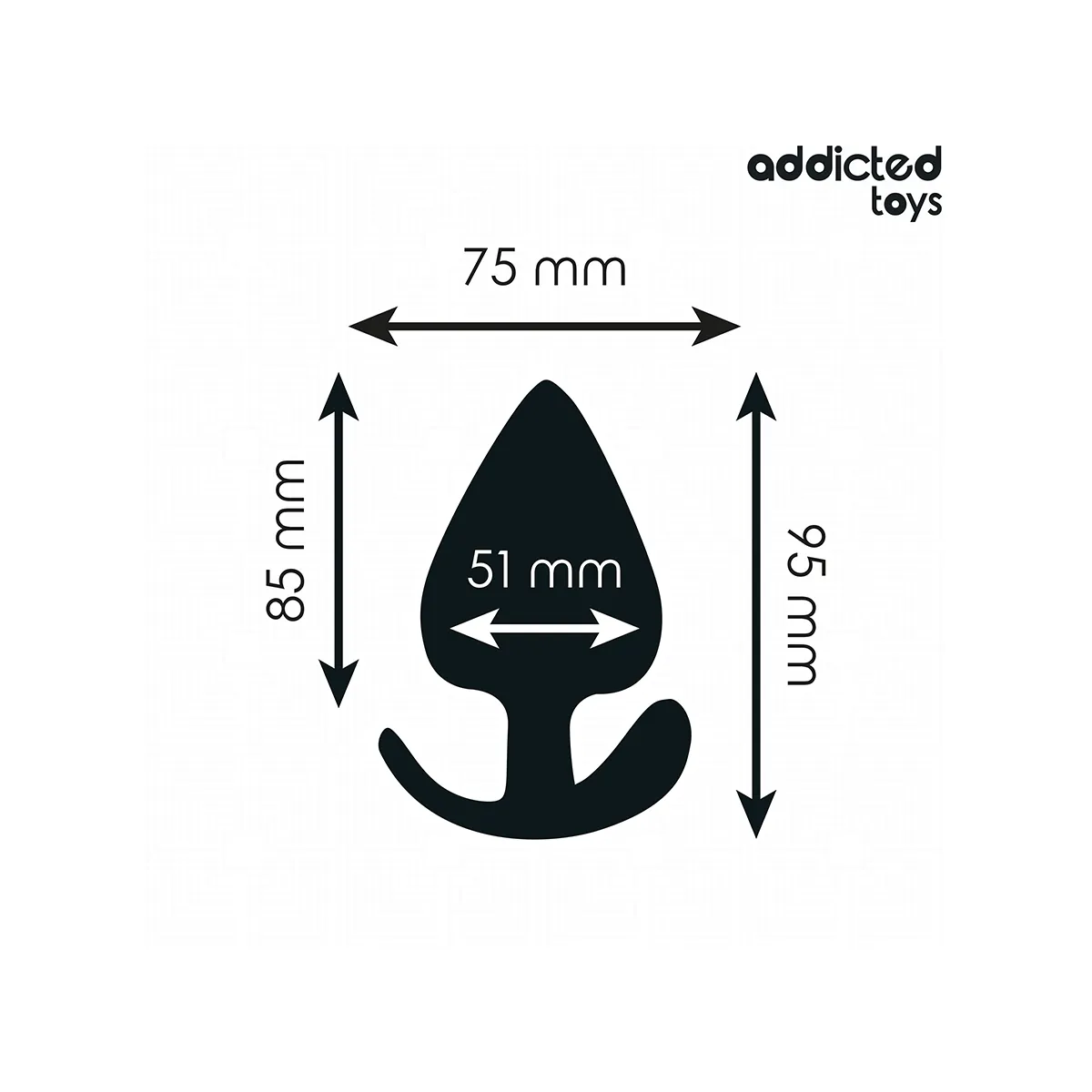 Analplug Grösse XL 9,5 cm von Addicted Toys | Fesselliebe.de