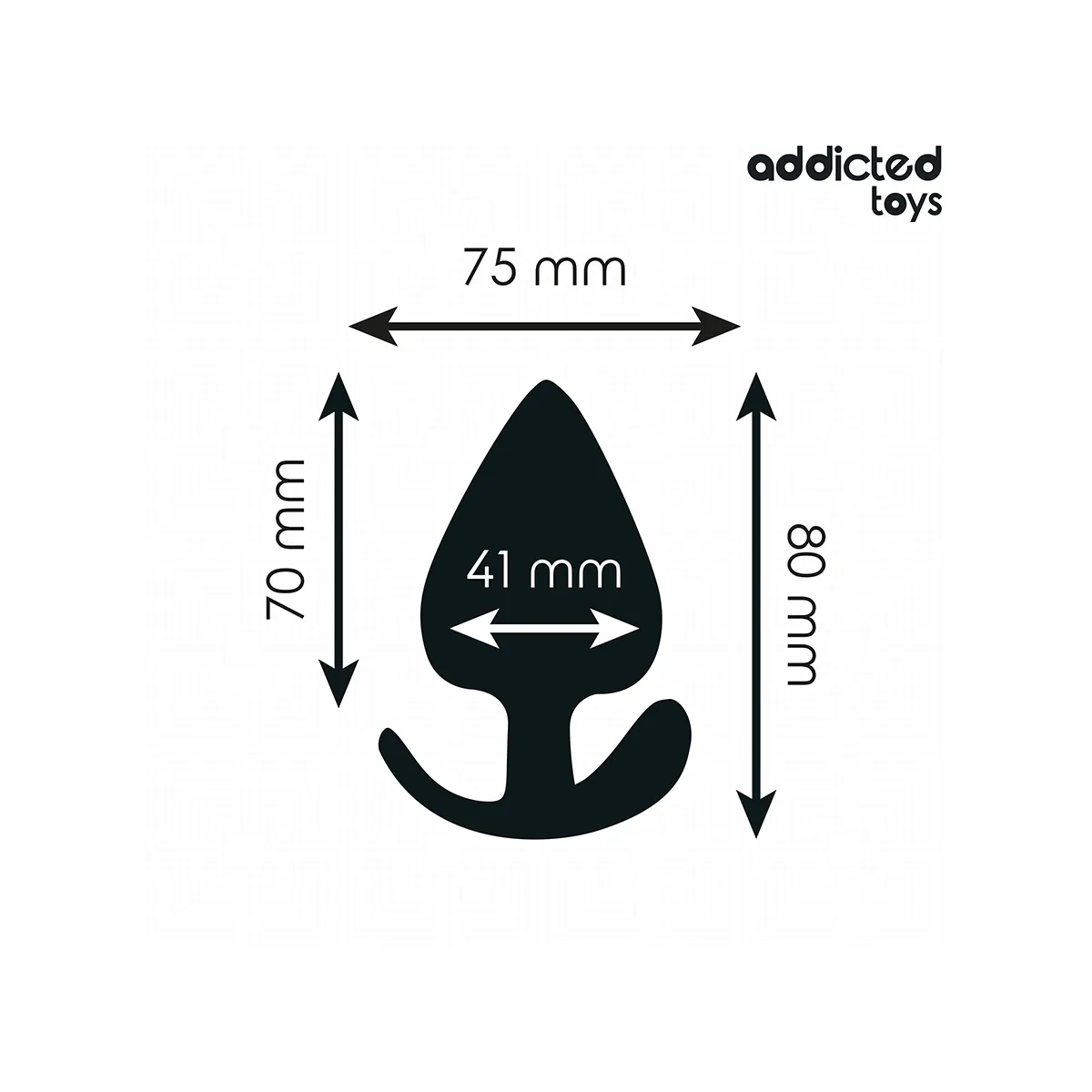 Analstecker Grösse L 8 cm von Addicted Toys | Fesselliebe.de