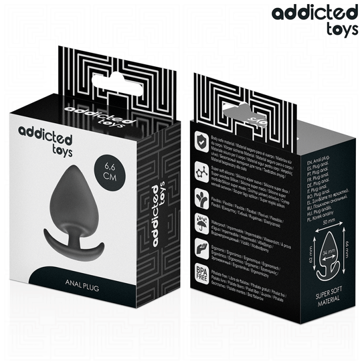 Analstecker Grösse M 6,6 cm von Addicted Toys | Fesselliebe.de