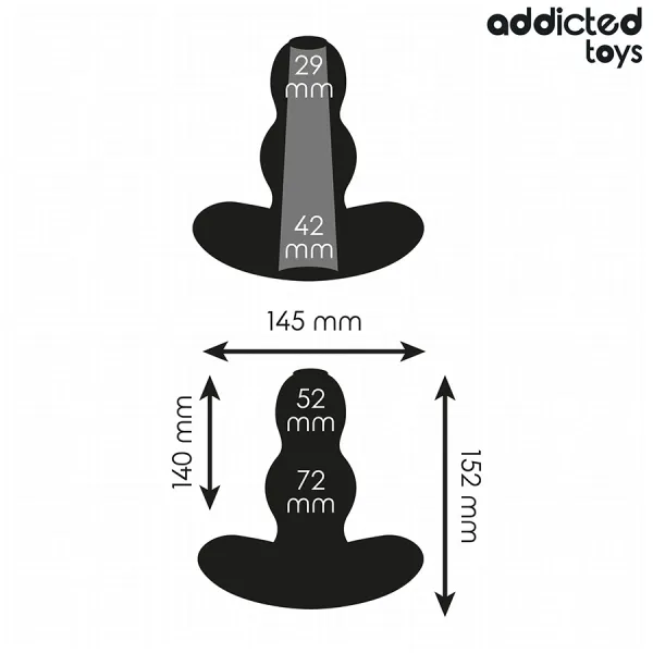 Hohl Anal Plug Grösse XXL 15,2 cm von Addicted Toys | Fesselliebe.de