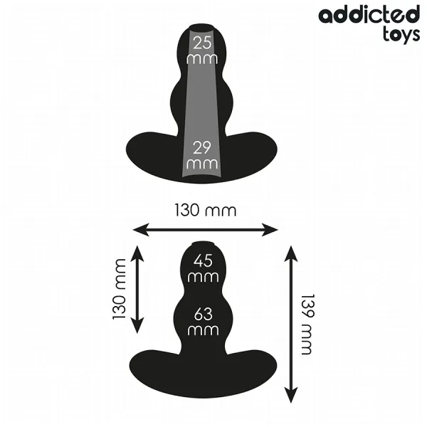 Hohl Anal Plug Grösse XL 13,9 cm von Addicted Toys | Fesselliebe.de