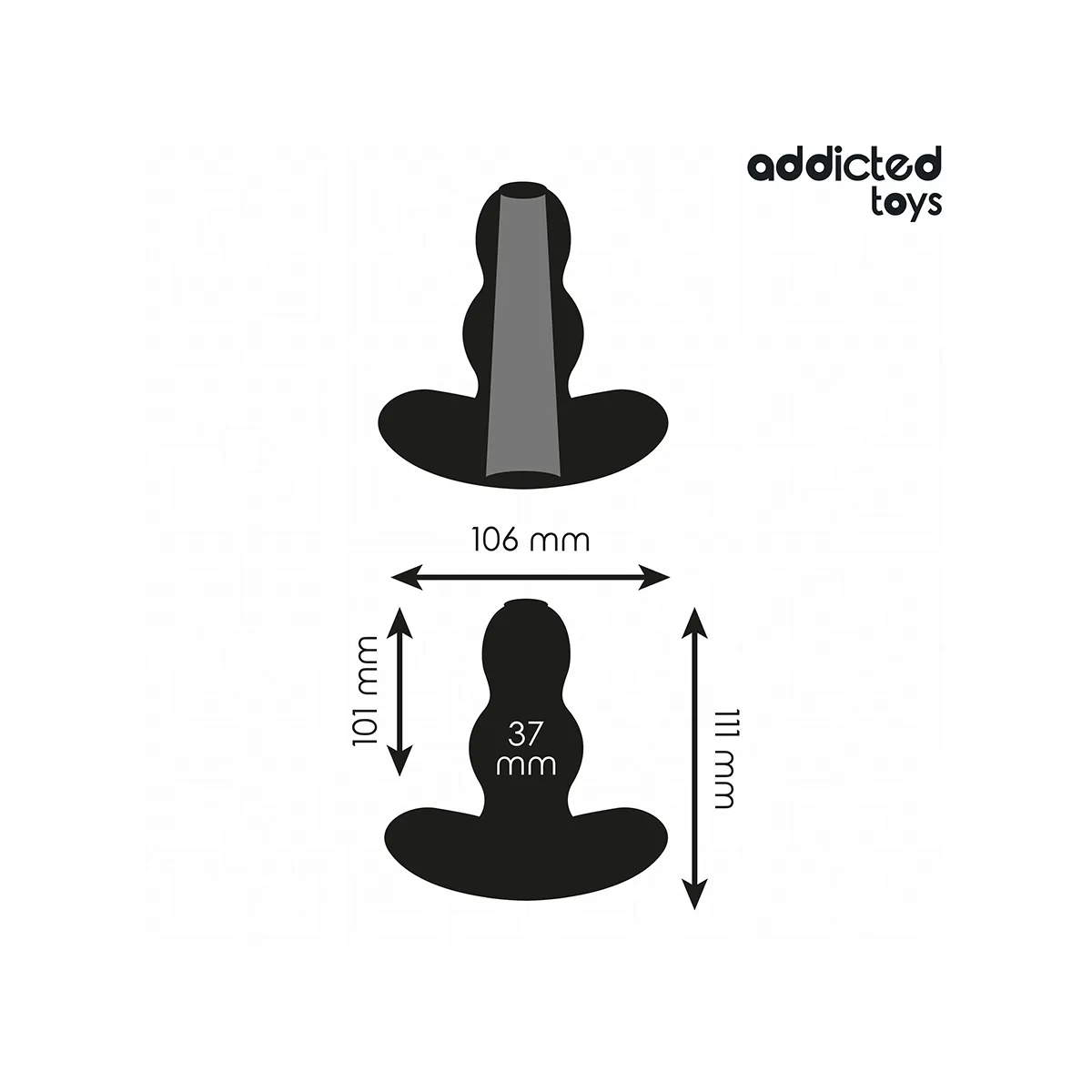 Hohl Anal Plug Grösse L 11,1 cm von Addicted Toys | Fesselliebe.de