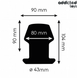 Extrem Hohl Anal Plug Grösse L 10,4 cm von Addicted Toys | Fesselliebe.de